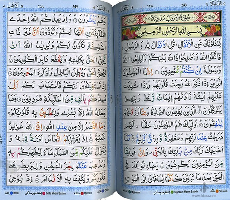 13 line quran with tajweed pdf